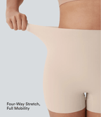 High Stretch High Waisted Lounge Smooth Boy Shorts — Whisper Pink — view 5