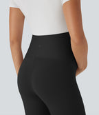 Super High Waisted Maternity Yoga Biker Shorts 7'' — Black — view 4