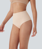Skin Friendly High Waisted Lounge Smoothing Panties — Whisper Pink — view 4