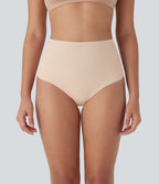 Skin Friendly High Waisted Lounge Smoothing Panties — Whisper Pink — view 3