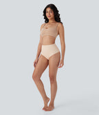Skin Friendly High Waisted Lounge Smoothing Panties — Whisper Pink — view 5