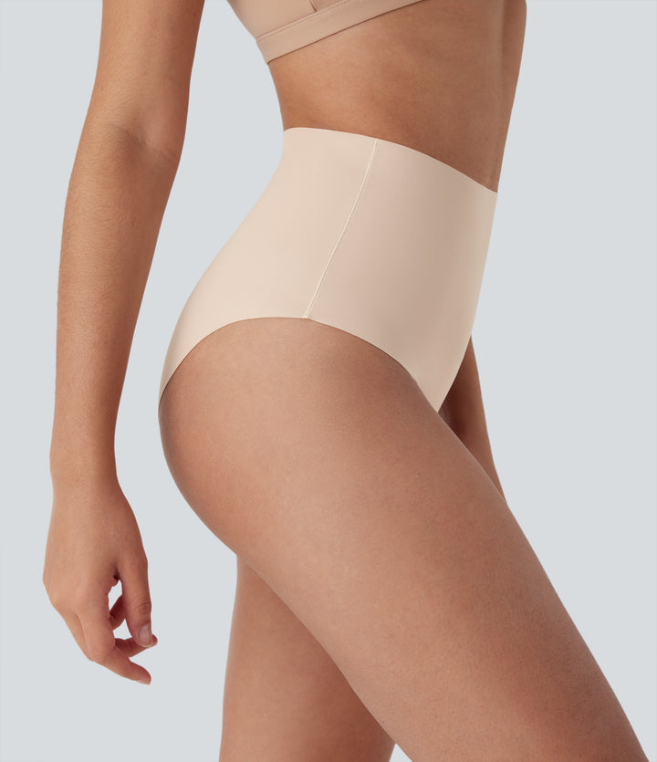 Skin Friendly High Waisted Lounge Smoothing Panties — Whisper Pink — view 1
