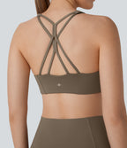 Low Support Yoga Sports Bra A-D Cups — Dawn Brown — view 1