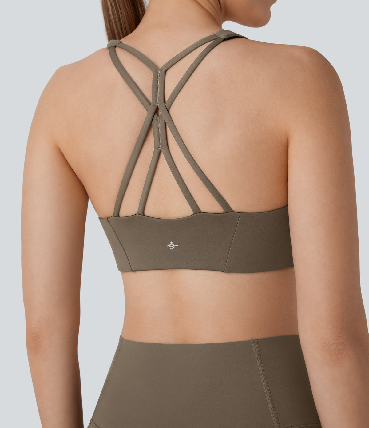 Low Support Yoga Sports Bra A-D Cups — Dawn Brown — view 1