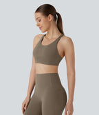 Low Support Yoga Sports Bra A-D Cups — Dawn Brown — view 4