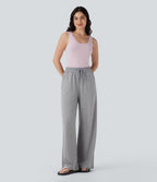 OneForm Seamless Flow U Back Lounge Tank Top — Porcelain Pink — view 6