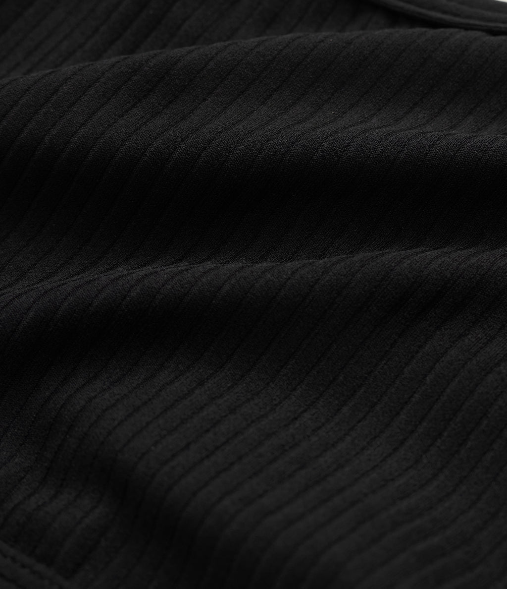 Ribbed Low Support Cut Out Yoga Sports Bra A-D Cups — Black — view 8