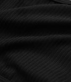 Ribbed Low Support Cut Out Yoga Sports Bra A-D Cups — Black — view 8