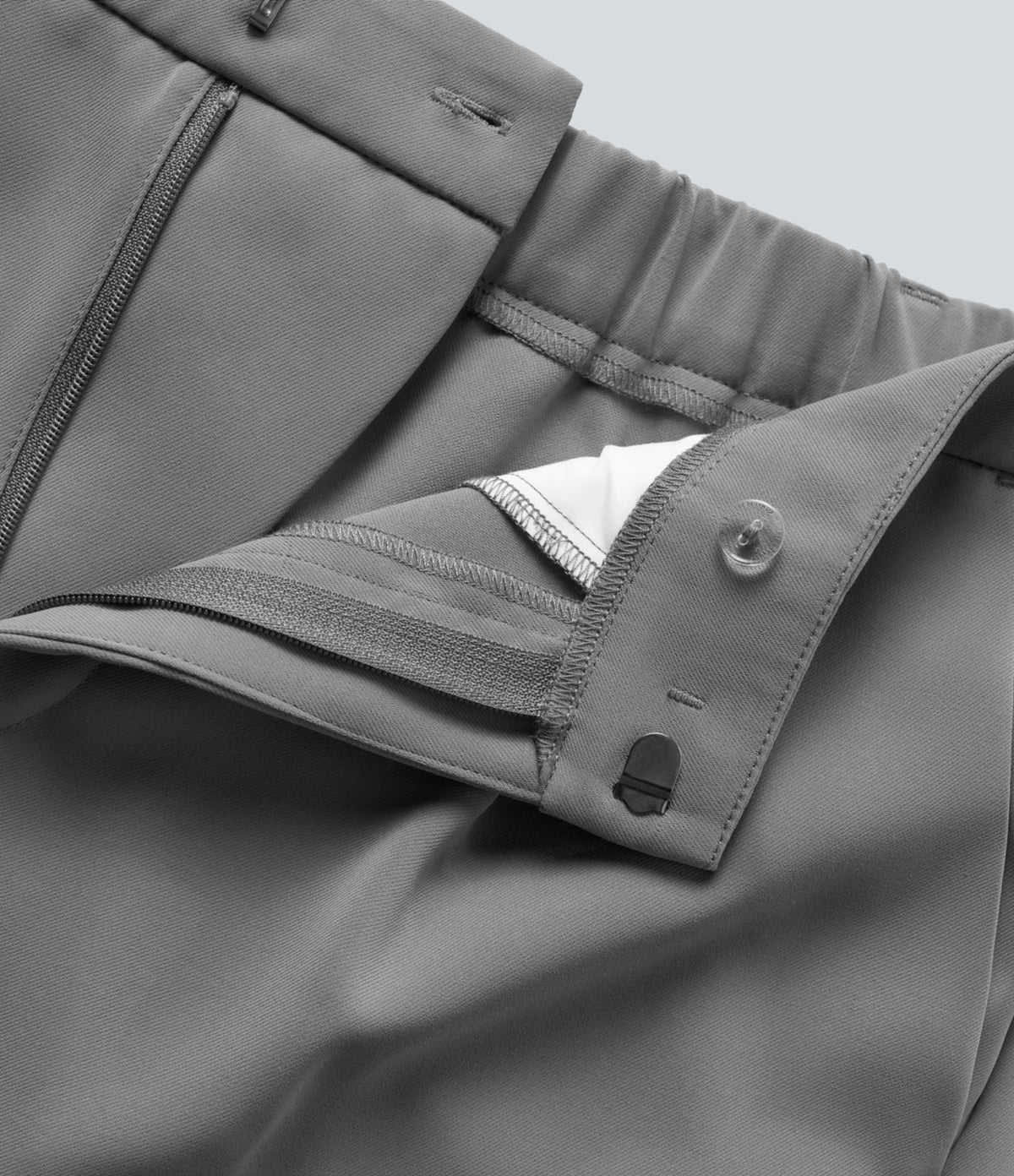 Mid Rise Work Shorts with Side Pockets — Mockingbird — view 7