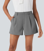 Mid Rise Work Shorts with Side Pockets — Mockingbird — view 1