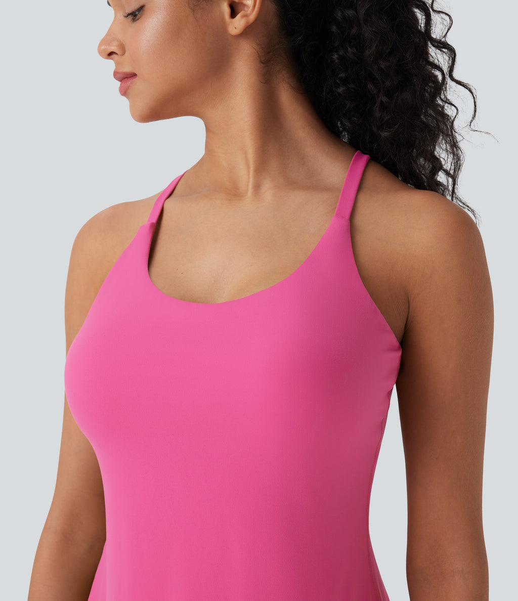 Plush Active Dress-Longer Length-Edition DD-F Cups — Fuchsia Purple — view 7