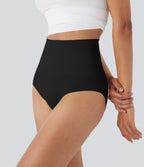 OneForm Seamless Flow High Waisted Shapewear Lounge Underwear Panties — Black — view 5