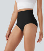 OneForm Seamless Flow High Waisted Shapewear Lounge Underwear Panties — Black — view 3