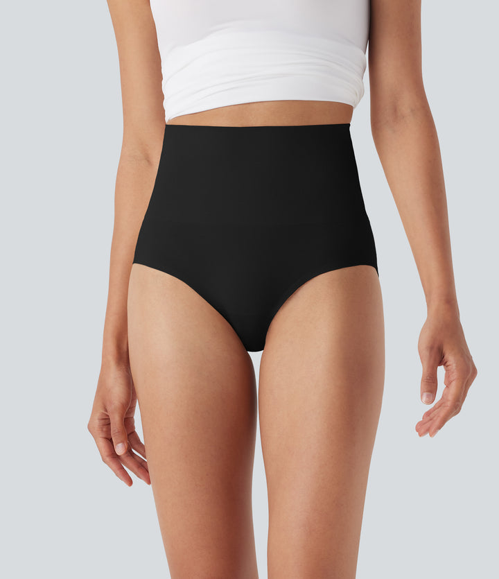 OneForm Seamless Flow High Waisted Shapewear Lounge Underwear Panties — Black — view 1