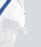 QuickDry Sleeveless Half Zip Mini Golf Active Dress with Side Pockets-Golf Tee — White — view 8