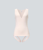 OneForm Seamless Flow V Neck Sleeveless Work Shapewear Bodysuit-Edition — Sheer Pink — view 6
