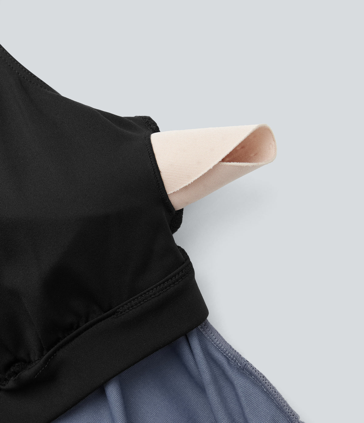Off Shoulder Back Zipper Casual Jumpsuit with Pockets — Flint Stone — view 8