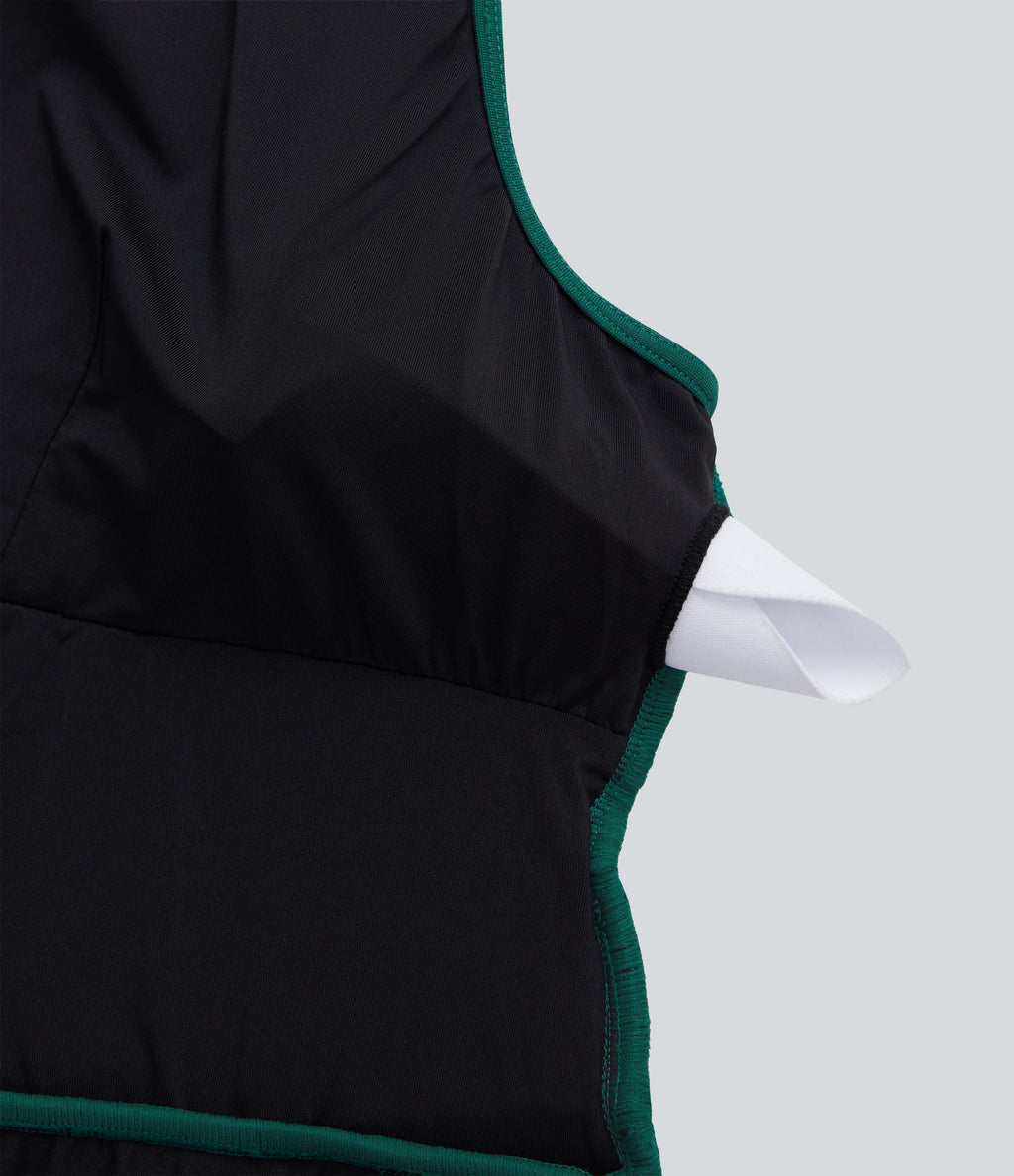 Plus Size V Neck Sleeveless Jumpsuit with Pockets-Edition — Bayberry — view 7