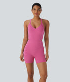 Tummy Control Training Playsuit with Pockets-Edition — Pink Power — view 3