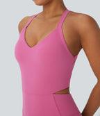 Tummy Control Training Playsuit with Pockets-Edition — Pink Power — view 7