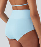 Ribbed Low Rise Crossover Bikini Bottom Swimsuit — Quiet Tide — view 4