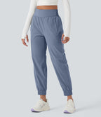 High Waisted Zipper Pockets Hiking Joggers — Troposphere — view 3