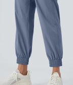 High Waisted Zipper Pockets Hiking Joggers — Troposphere — view 7