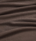 High Neck Long Sleeve Casual Wool-Blend Top — Coffee Quartz — view 7