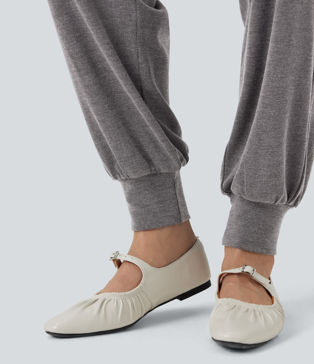 Off-Shoulder Long Sleeve Tie Casual Jumpsuit with Pockets — Excalibur — view 5