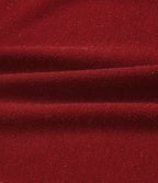 Round Neck Long Sleeve Sparkle Top — Crimson Spark — view 6