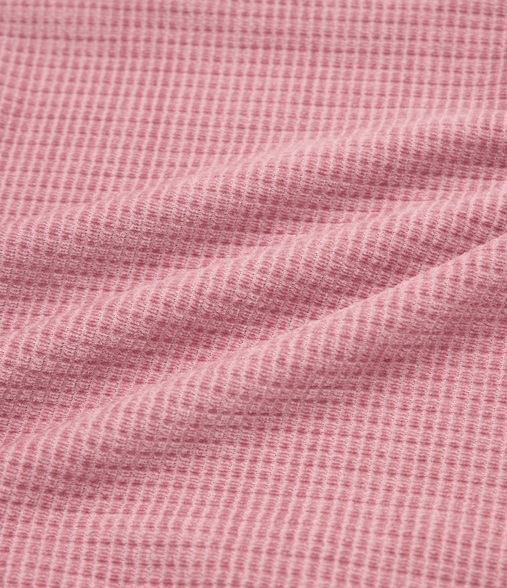 Tie Front Cinchable Hem Chenille Waffle Casual Dungarees with Pockets — Rose Elegance — view 8