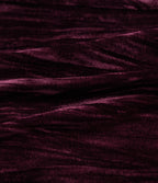 High Waisted Tummy Control 2-in-1 A Line Velvet Mini Casual Skirt — Crimson Shimmer — view 5