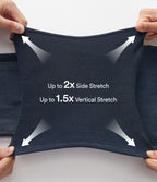High Waisted Casual Skinny Jeans with Pockets — Pageant Blue Denim — view 4
