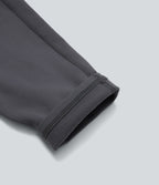 High Waisted Fleece 7/8 Hiking Leggings with Pockets — Periscope — view 8