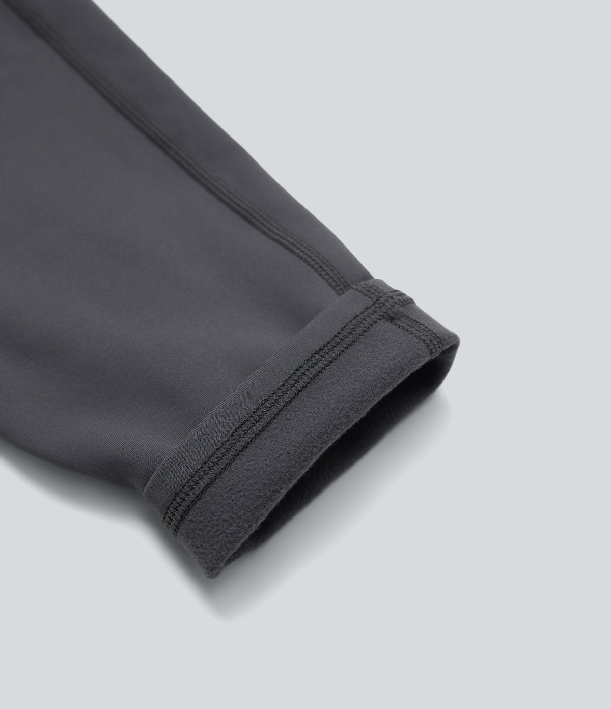 High Waisted Fleece 7/8 Hiking Leggings with Pockets — Periscope — view 8