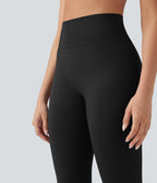 OneForm Seamless Flow High Waisted 7/8 Yoga Leggings — Black — view 5