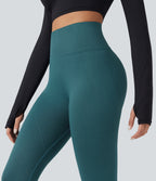OneForm Seamless Flow High Waisted Tummy Control Butt Lifting Yoga 7/8 Leggings — Dragonfly — view 4
