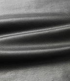 High Waisted Tummy Control 2-in-1 Midi Casual PU Faux Leather Skirt — Black — view 8
