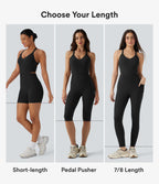 Tummy Control Training Jumpsuit with Pockets-Edition — Dawn Brown — view 2