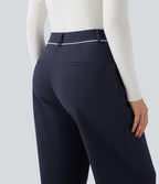 Plush Thermal Mid Rise Straight Leg Work Trousers with Pockets — Overture — view 5
