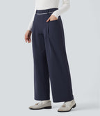 Plush Thermal Mid Rise Straight Leg Work Trousers with Pockets — Overture — view 3