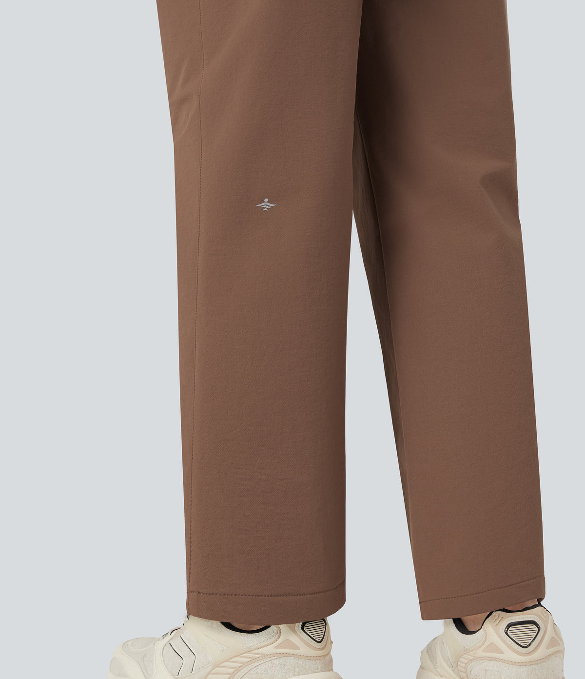 Durable Water Repellent Mid Rise Straight Leg Hiking Trousers with Pockets — Pecan Pie — view 6