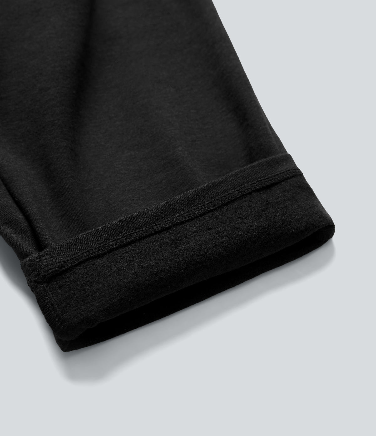 Mid Rise Drawstring Quick Dry Lounge Heathered Warming Trousers with Pockets-UPF40+ — Coal Fade — view 6