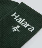 Letter Pickleball Crew Socks — Dark Green — additional view