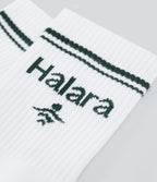 Letter Pickleball Crew Socks — White — view 3