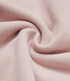 Half Zip Long Sleve Fleece Casual Top — Tea Pink — view 8
