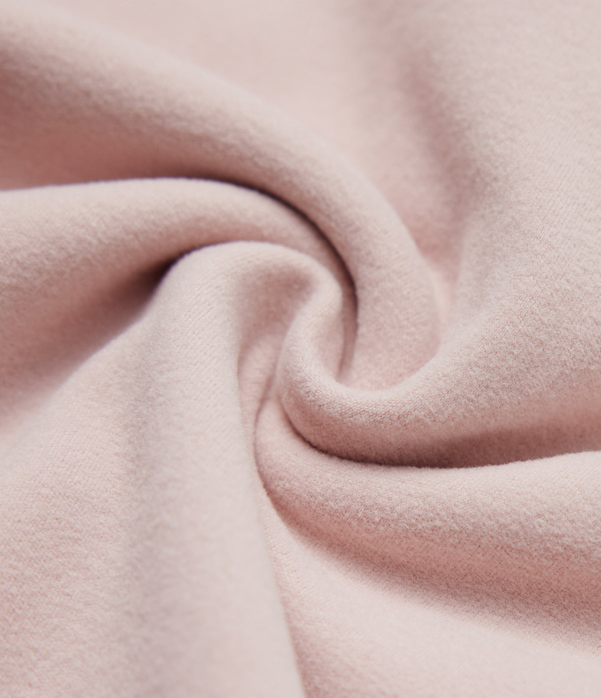 Half Zip Long Sleve Fleece Casual Top — Tea Pink — view 8
