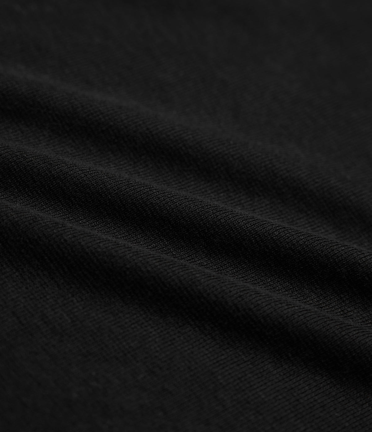 Scoop Neck Long Sleeve Thumb Hole Casual Wool-Blend Top — Black — view 6
