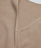 V-neck Long Sleeve Crossover Slim Work Jumper — Cement — view 6