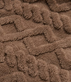 High-neck Zip Fly Casual Sherpa Jacket with Pockets — Coca Mocha — view 7